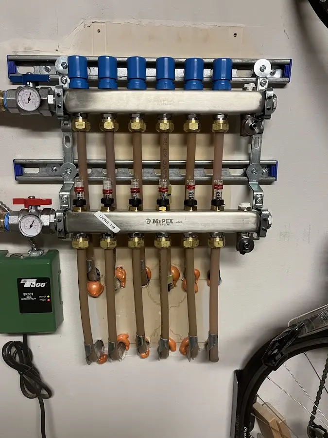 Plumber performing Gas Leak Detection at a residential property in Moon Lake